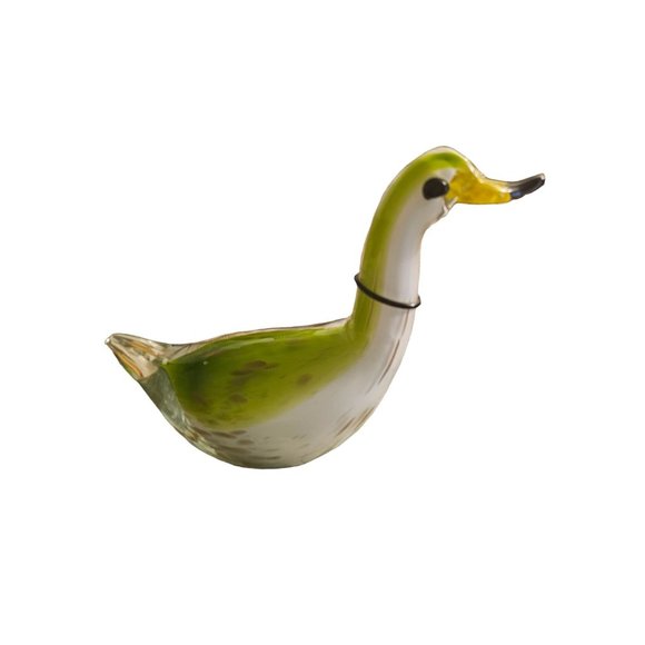 Vintage Hand blown glasd duck unmarked - Picture 1 of 7